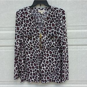 MICHAEL Michael Kors Leopard Print Women's Top